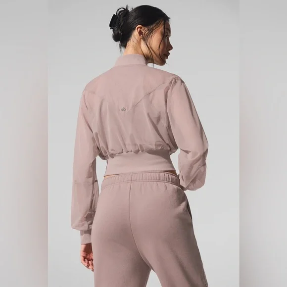 Alo Cropped Air It Out Bomber - Picture 3 of 6